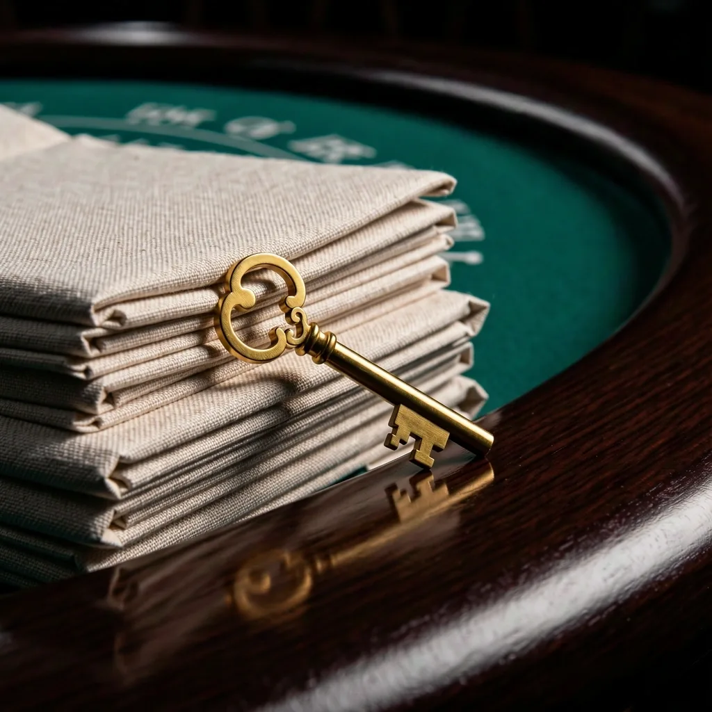 Detalle de mesa de juego