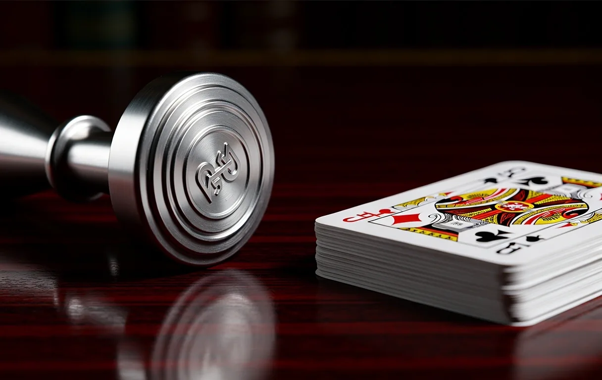 Detalle de cartas sobre mesa de juego